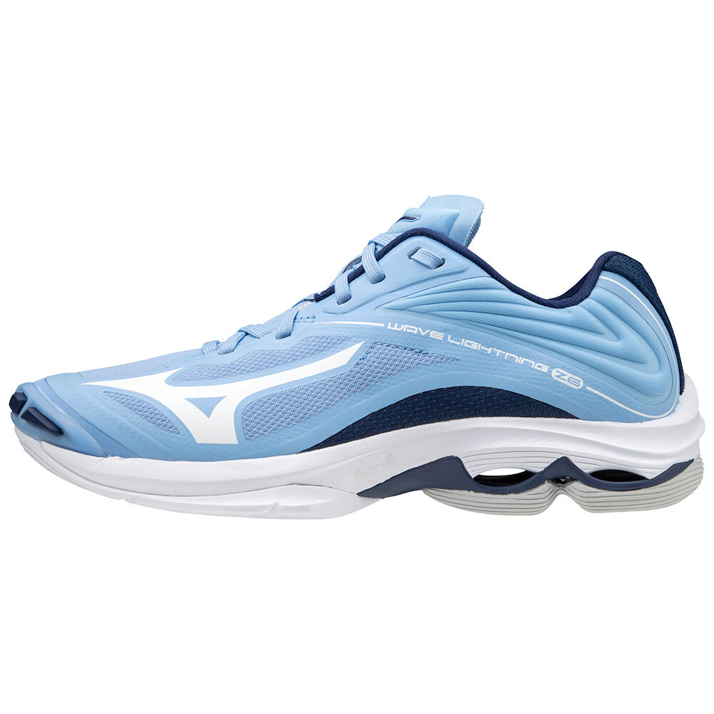 Zapatillas Voleibol Mizuno Wave Lightning Z6 Mujer Azules/Blancas España TUKX-97103